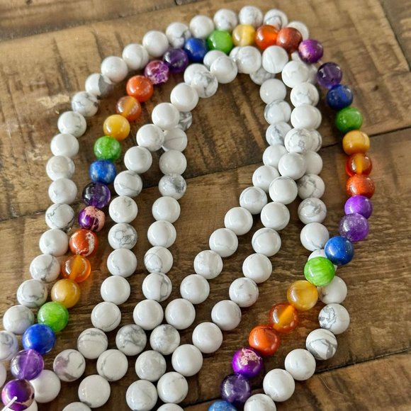 Howlite Chakra Bead Bundle Set - Picture 3 of 7